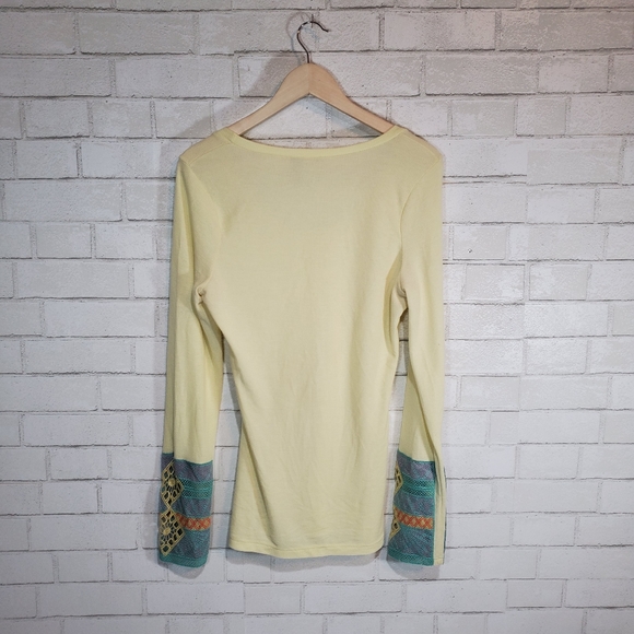 BKE light yellow long sleeve top - Picture 14 of 15